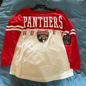 STANLEY CUP CHAMPIONS PANTHERS long sleeve shirt …size medium …authentic…NWT